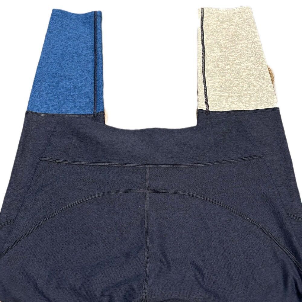 Outdoor Voices 7/8 Dipped Warmup High Waisted Blue Legging Medium - Picture 4 of 6